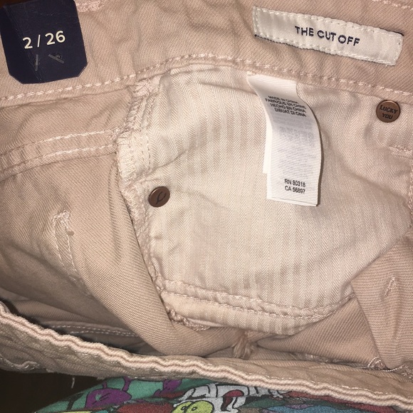 NEW! Lucky Brand Size 2 Cut Off Distressed Shorts - Picture 6 of 7